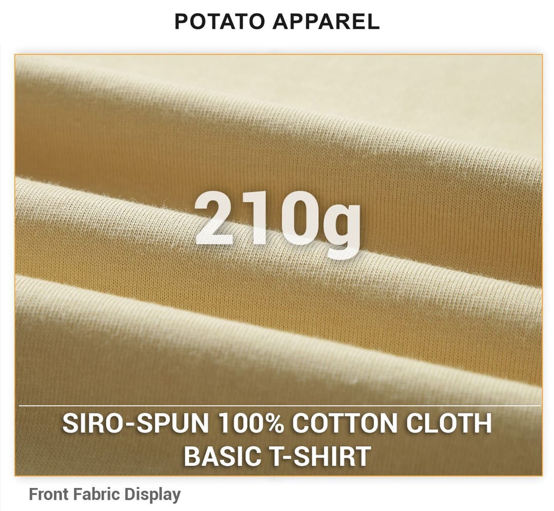 Siro-Spun 20s 210g Cotton Basic Fit T-Shirt – detail 6