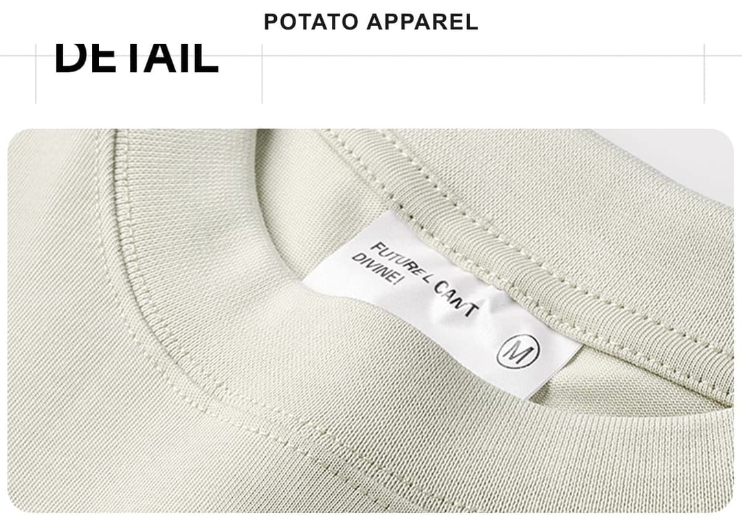 Slight Oversized 300Gsm Long-Staple Cotton T-shirts – detail 6