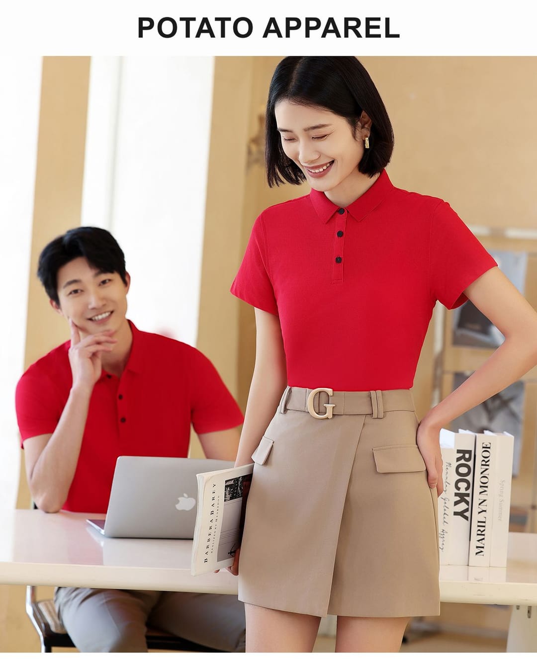 Slim Fit 170GSM Stretch Unisex Polo – detail 9
