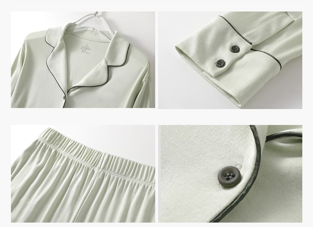 Soft Modal Long Sleeve Pajamas Set – detail 5