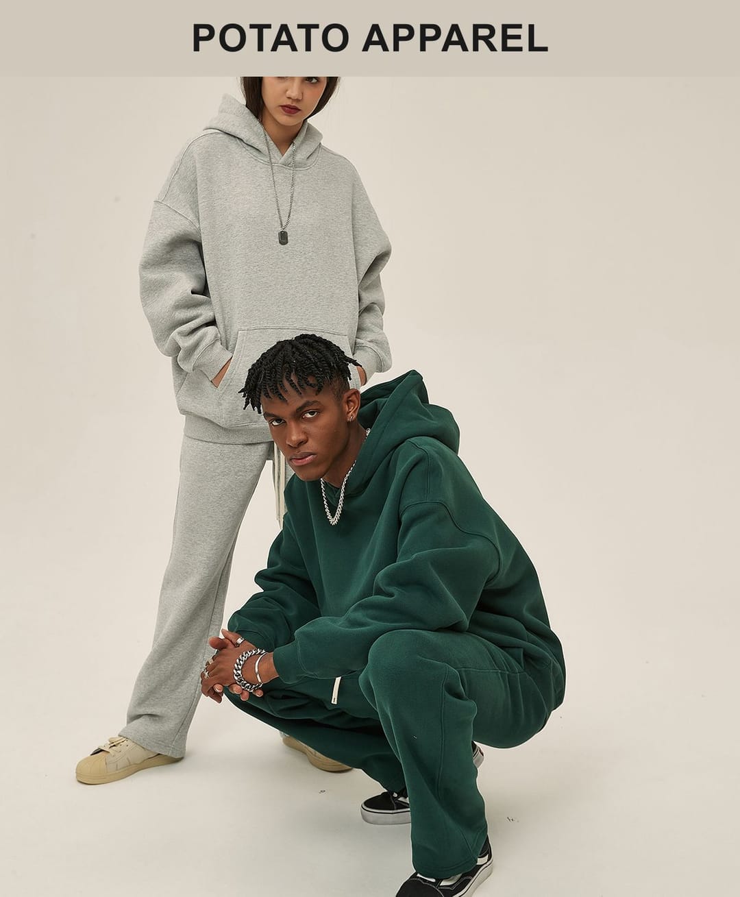 Solid Oversized Fleece Cotton basic Hoodie 350Gsm – detail 12