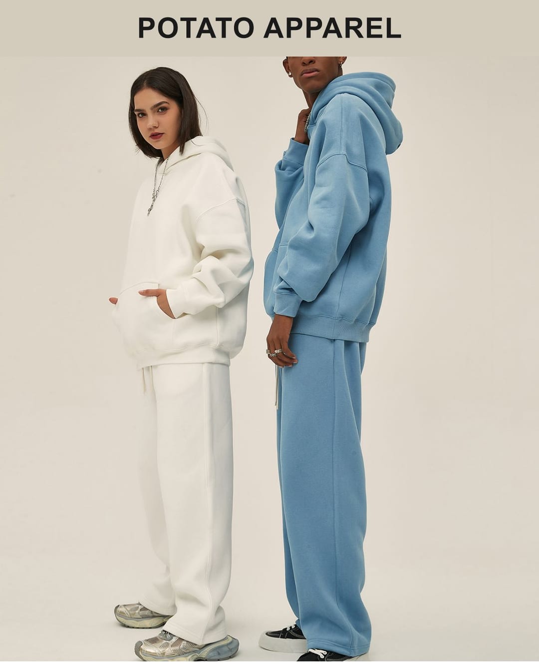 Solid Oversized Fleece Cotton basic Hoodie 350Gsm – detail 14