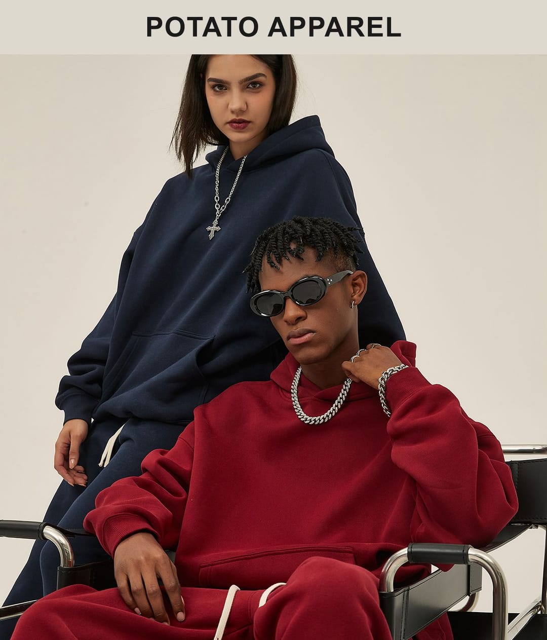 Solid Oversized Fleece Cotton basic Hoodie 350Gsm – detail 15