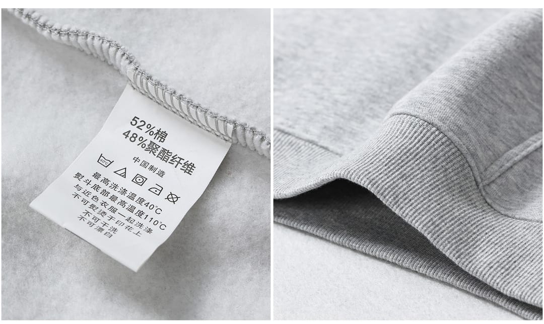 Solid Oversized Fleece Cotton basic Hoodie 350Gsm – detail 6