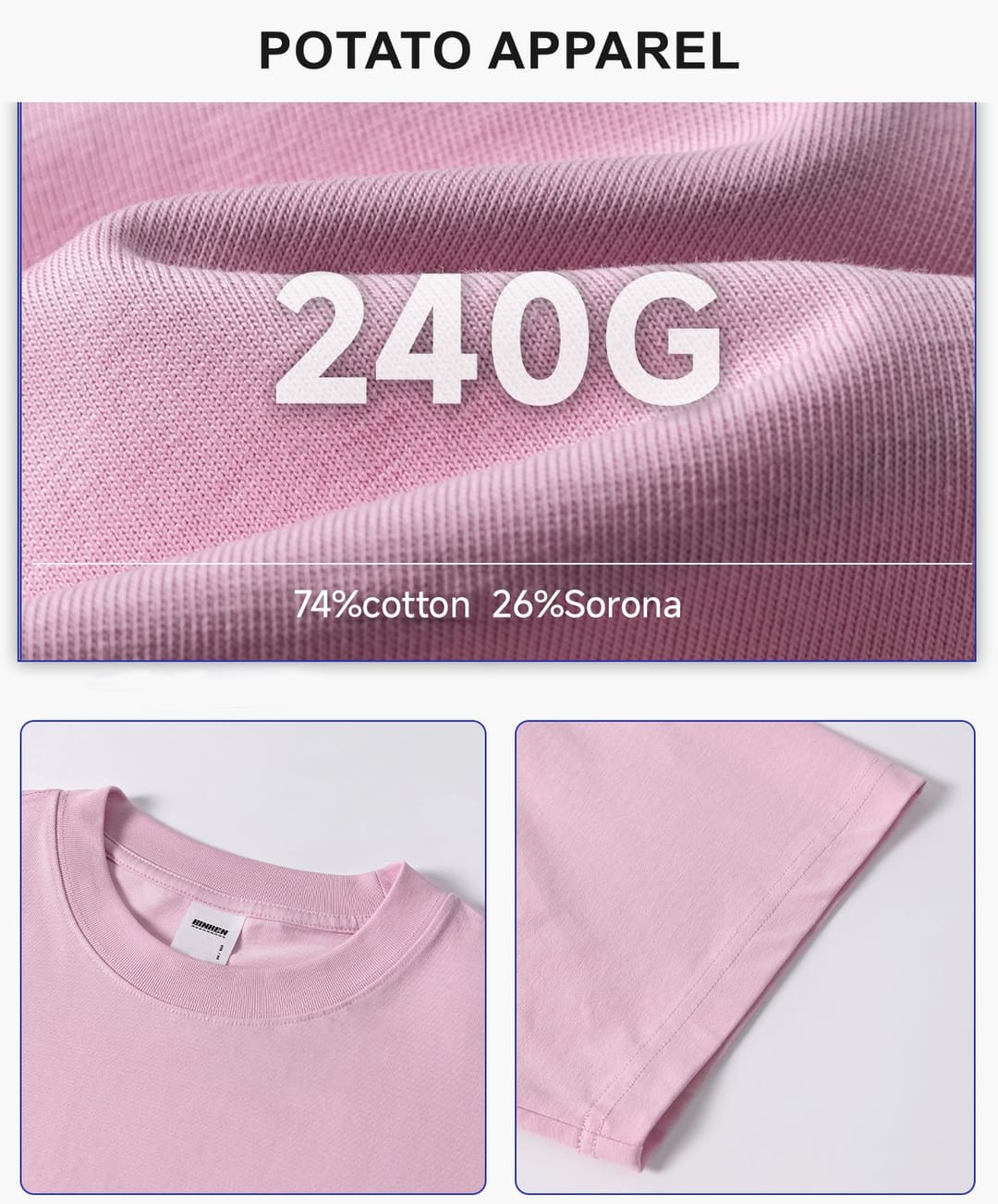 Sorona Cooling 240G Boxy Crop T-Shirt – detail 6