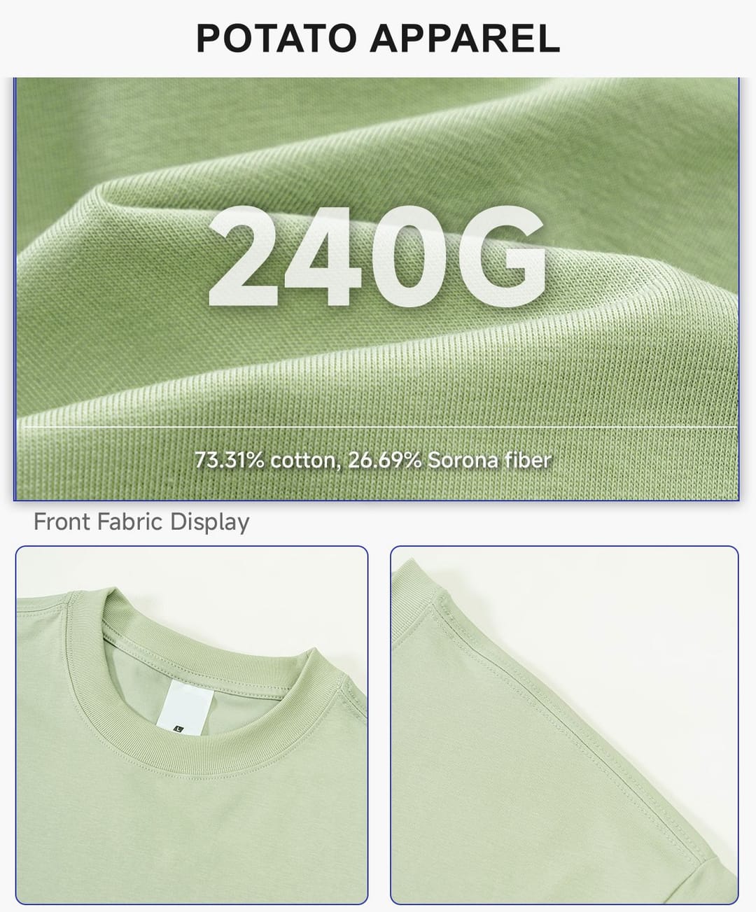 Sorona Cooling Quick-Dry 240G Boxy Fit T-Shirt – detail 4