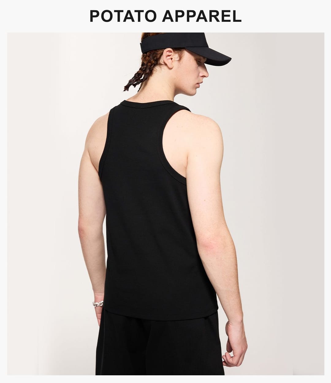 Sporty 315g Fitted Racerback Tank Top For Men – detail 11