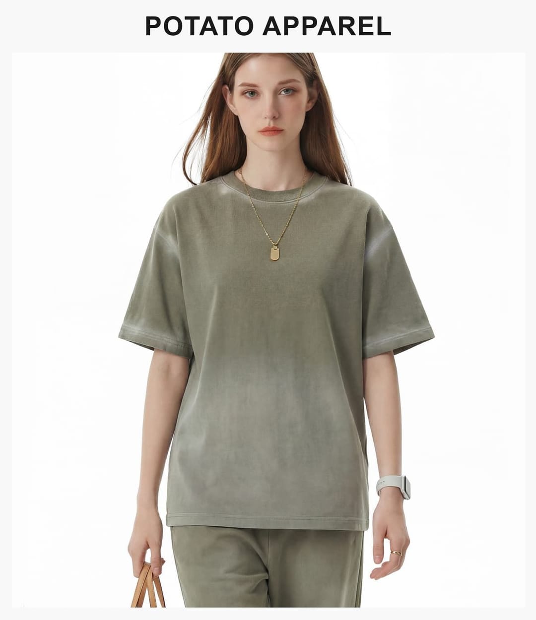 Spray Fade Washed 100% Cotton Oversized T-Shirt – detail 11