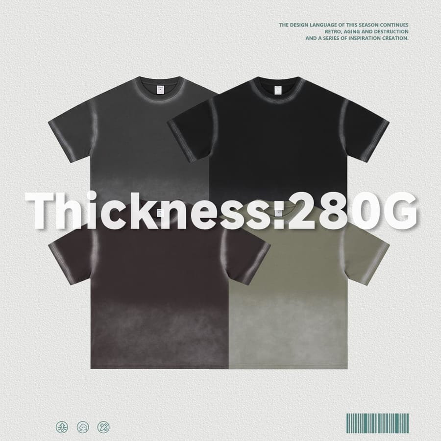 Spray Fade Washed 100% Cotton Oversized T-Shirt thumbnail 3