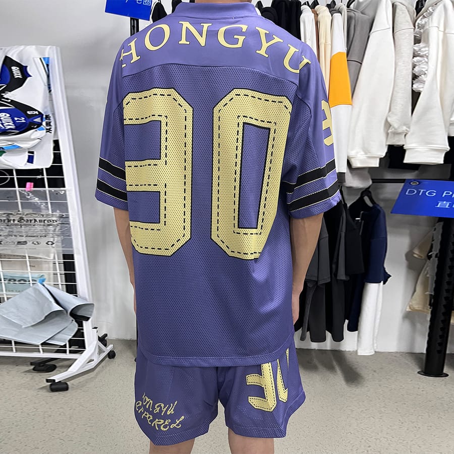 Streetwear Football Jersey Mesh Shorts Set thumbnail 4