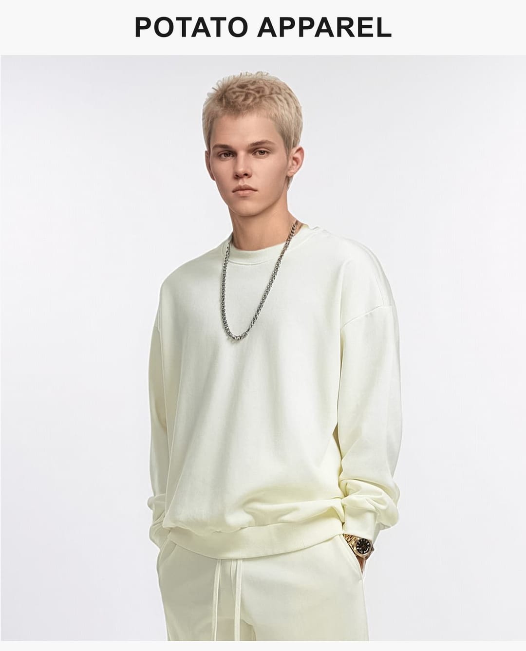 Terry 360Gsm Oversized Solid Sweatshirt – detail 8