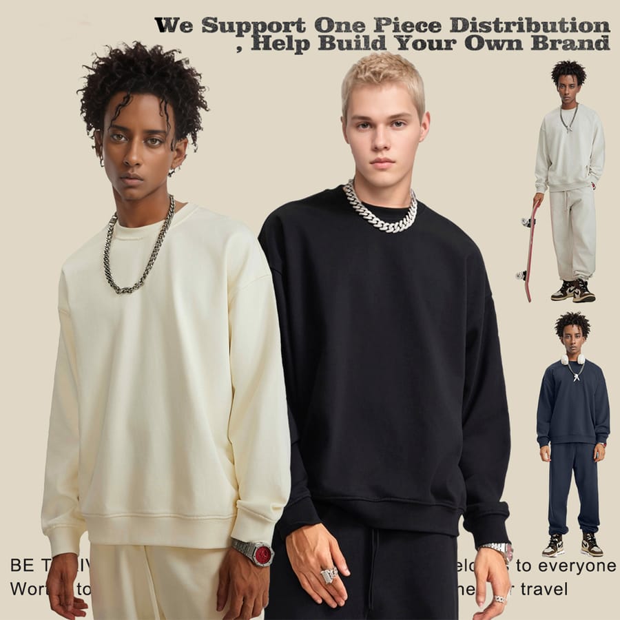Terry 360Gsm Oversized Solid Sweatshirt — view 1