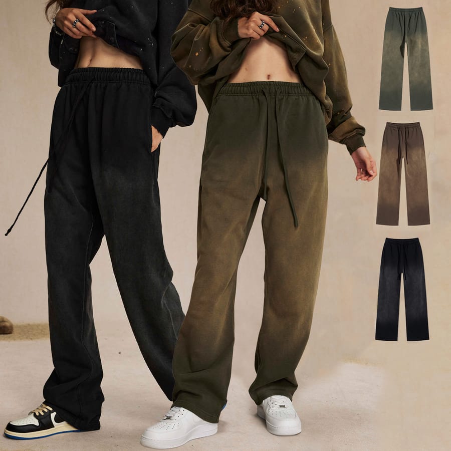 Terry 450Gsm Vintage Dyed Straight Leg Sweatpants