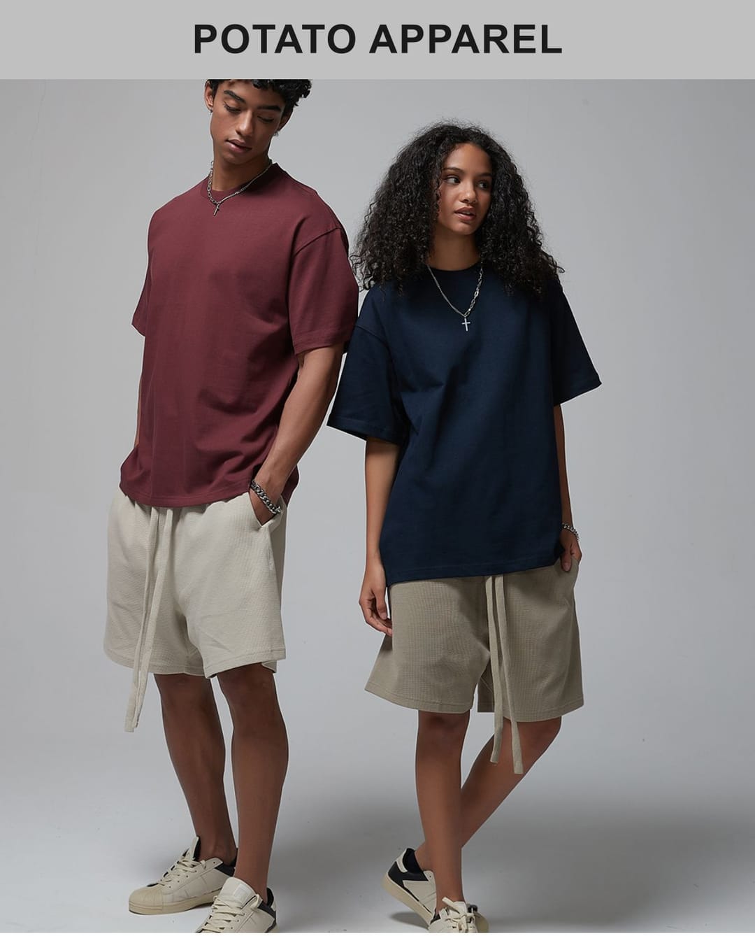 Thick 305Gsm Cotton Unisex Oversized T-Shirt – detail 14
