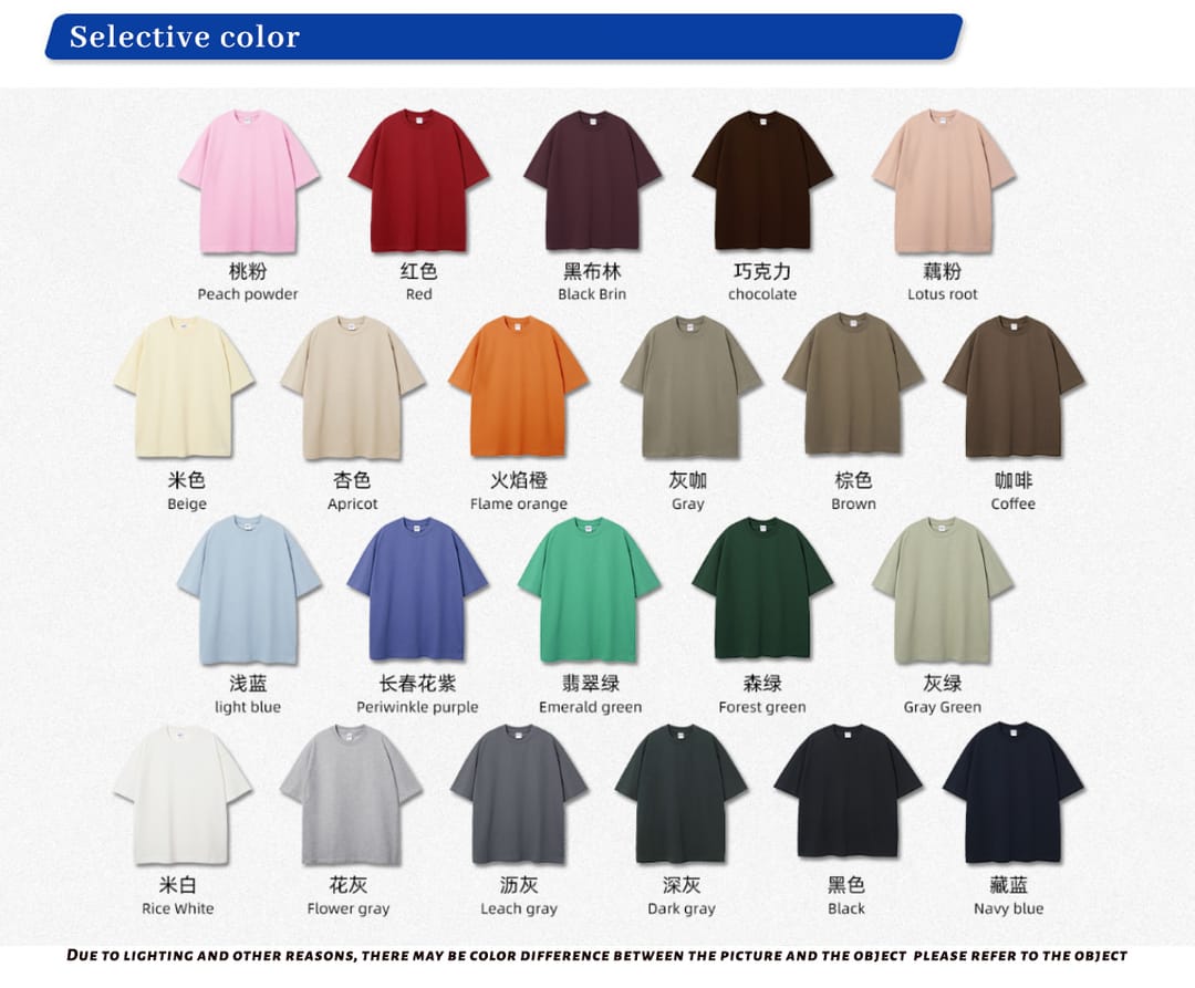 Thick 305Gsm Cotton Unisex Oversized T-Shirt – detail 3