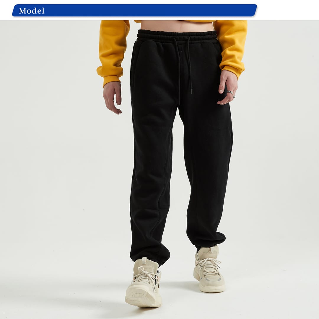 Thick 345Gsm Fleece Sweatpants for Winter – detail 12