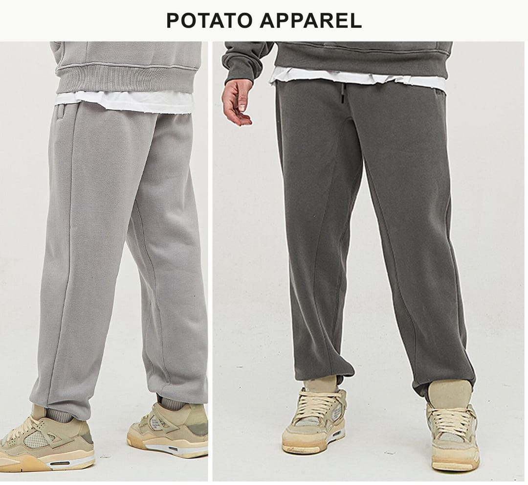 Thick 345Gsm Fleece Sweatpants for Winter – detail 13