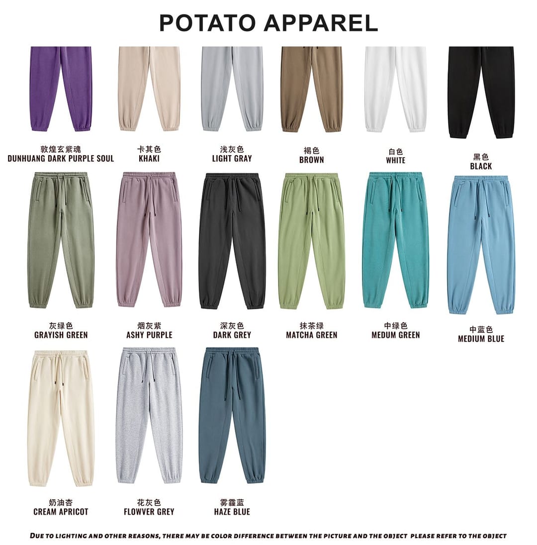 Thick 345Gsm Fleece Sweatpants for Winter – detail 3