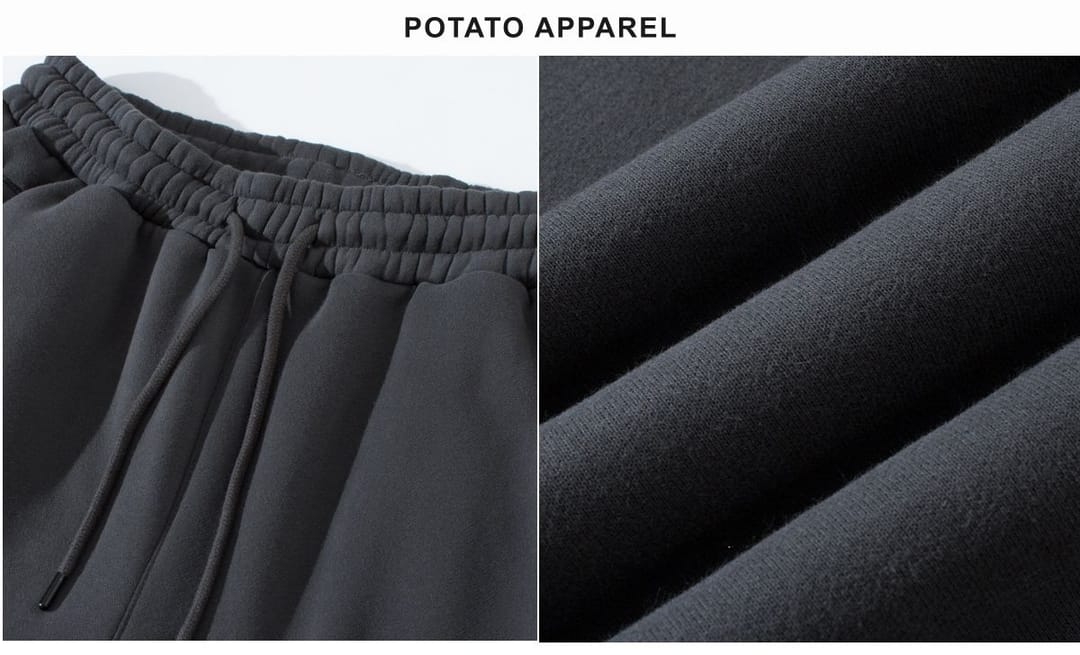 Thick 345Gsm Fleece Sweatpants for Winter – detail 5