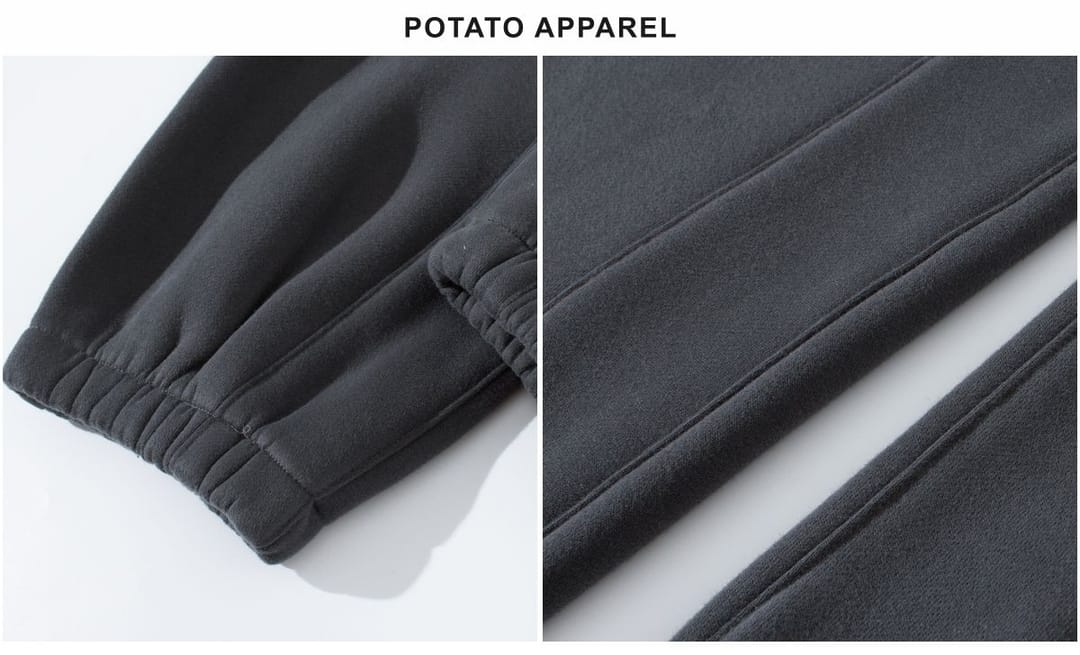 Thick 345Gsm Fleece Sweatpants for Winter – detail 7
