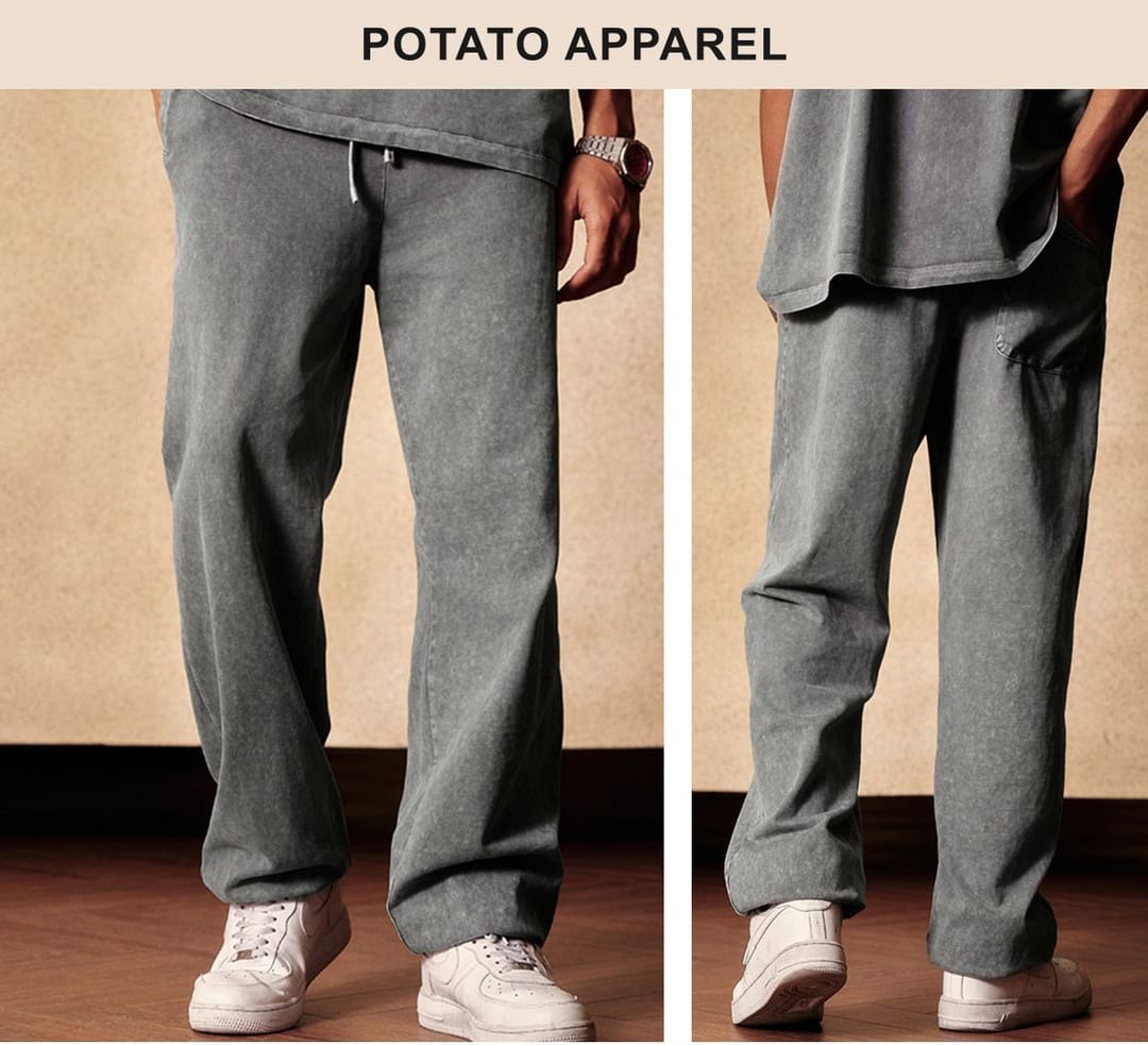 Thick 345GSM Wash Terry Sweatpants – detail 12