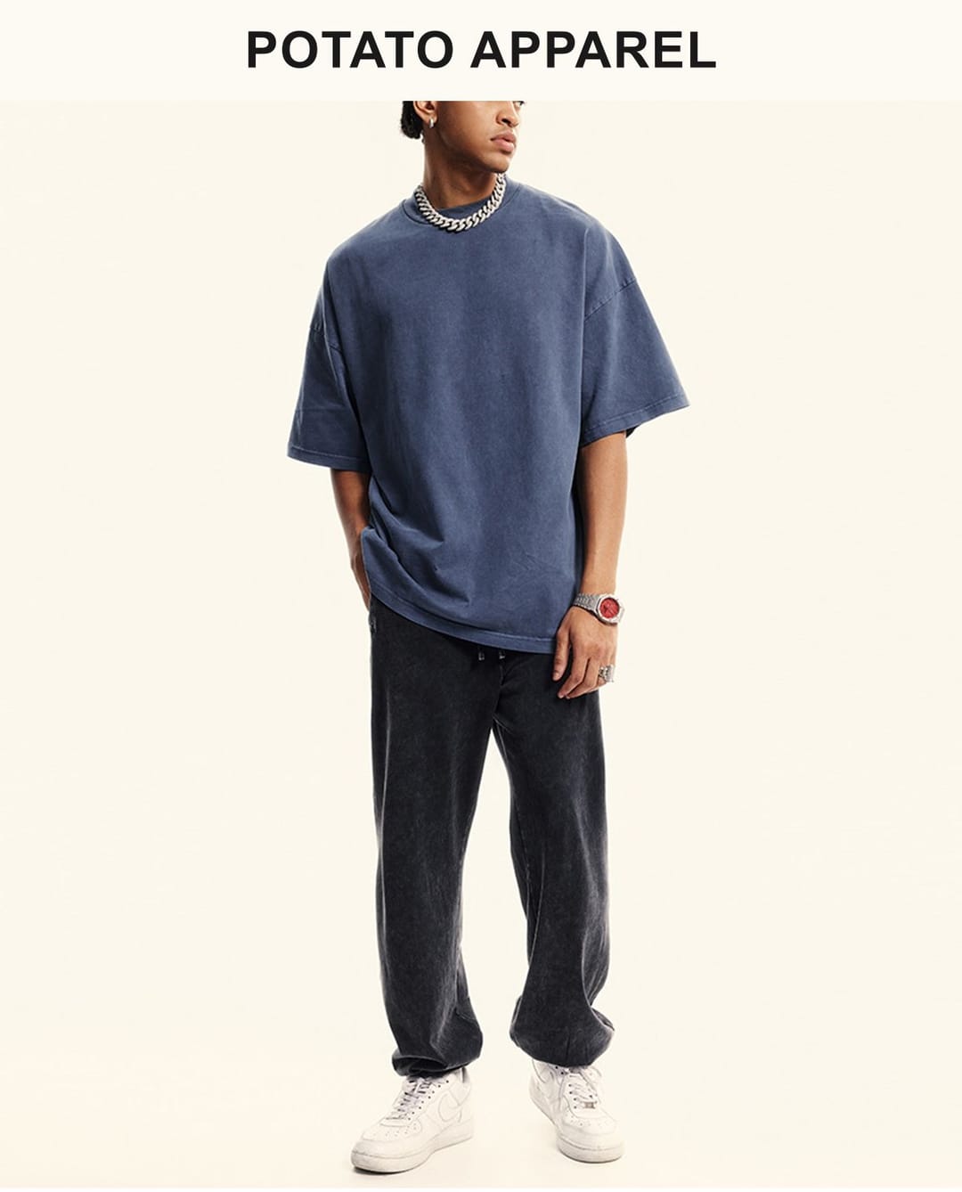 Thick 345GSM Wash Terry Sweatpants – detail 13