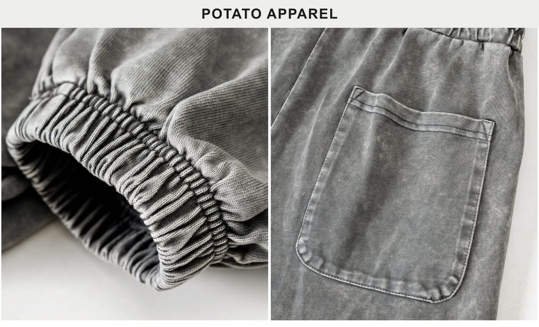 Thick 345GSM Wash Terry Sweatpants – detail 8