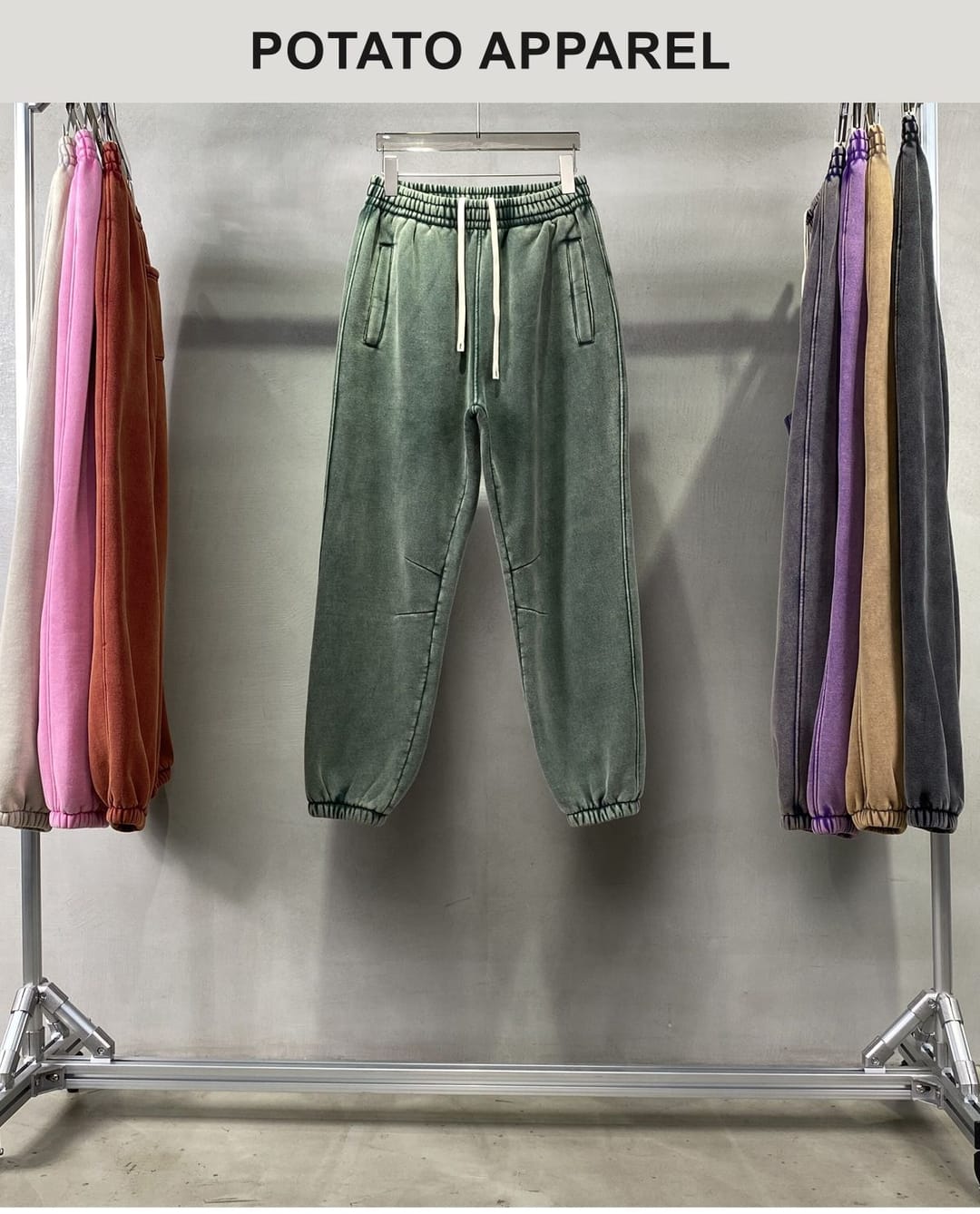 Thick 360Gsm Fleece Vintage Wash Sweatpants – detail 11