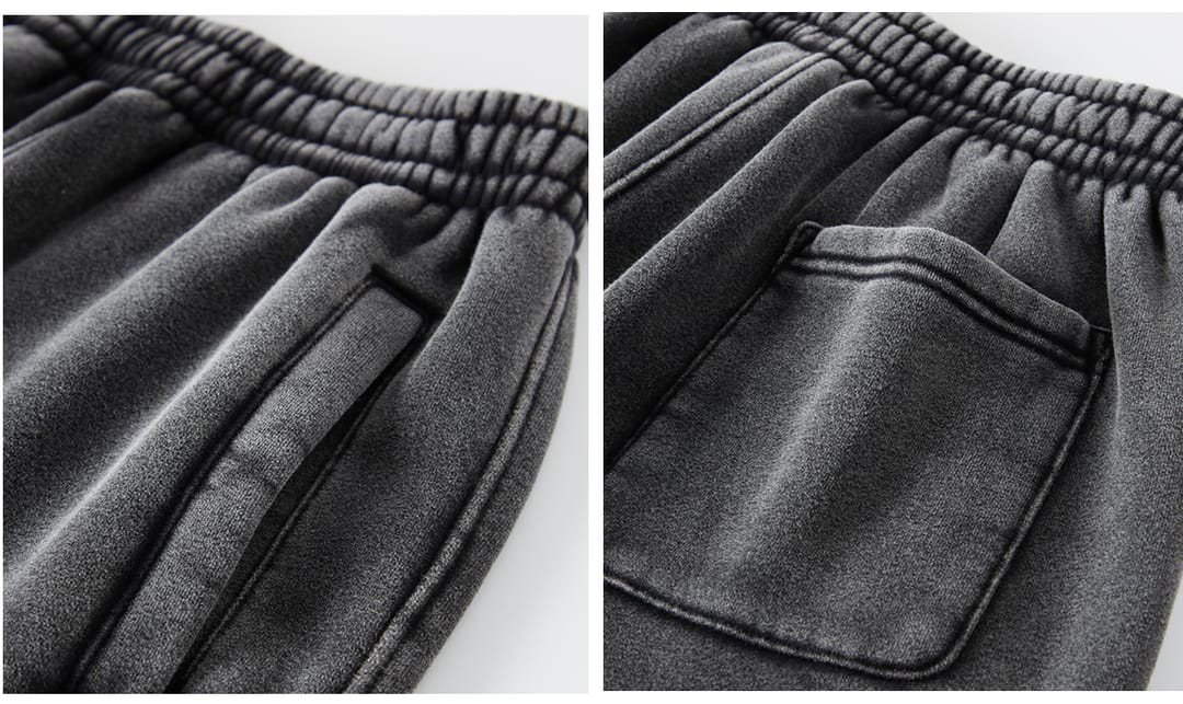 Thick 360Gsm Fleece Vintage Wash Sweatpants – detail 6