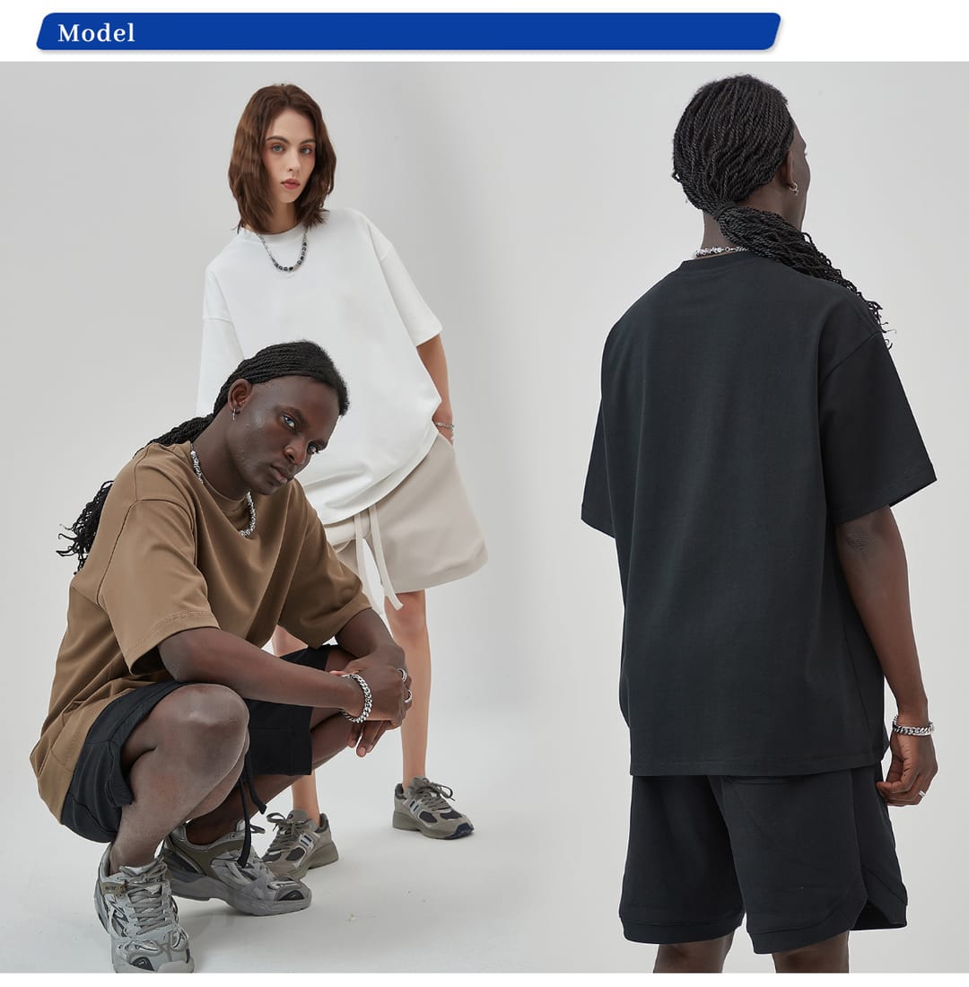 Thick 385Gsm Oversized Fashoin Unisex T-shirt – detail 8
