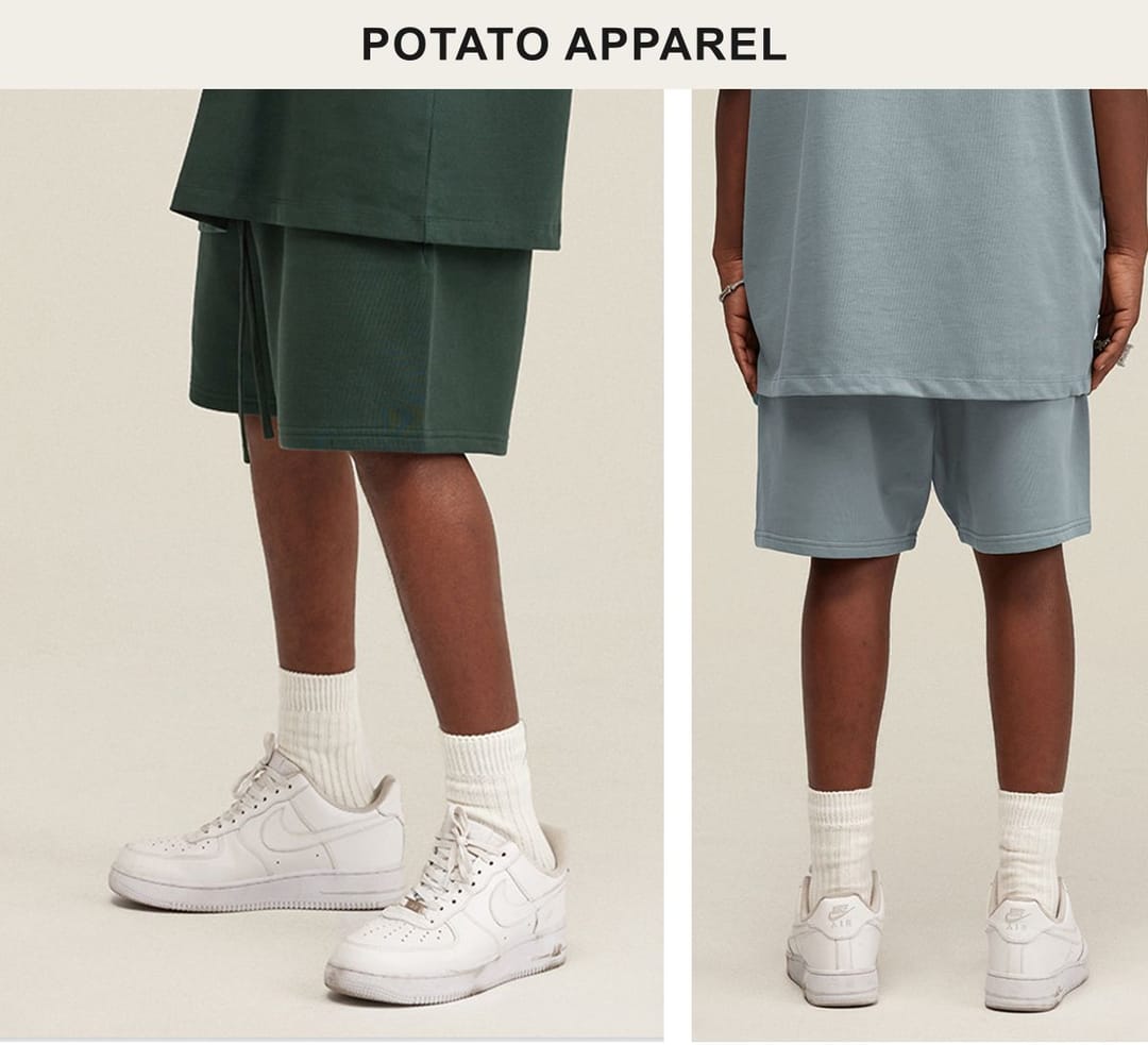 Thick 440GSM Basic Loose Fit Unisex Shorts – detail 12