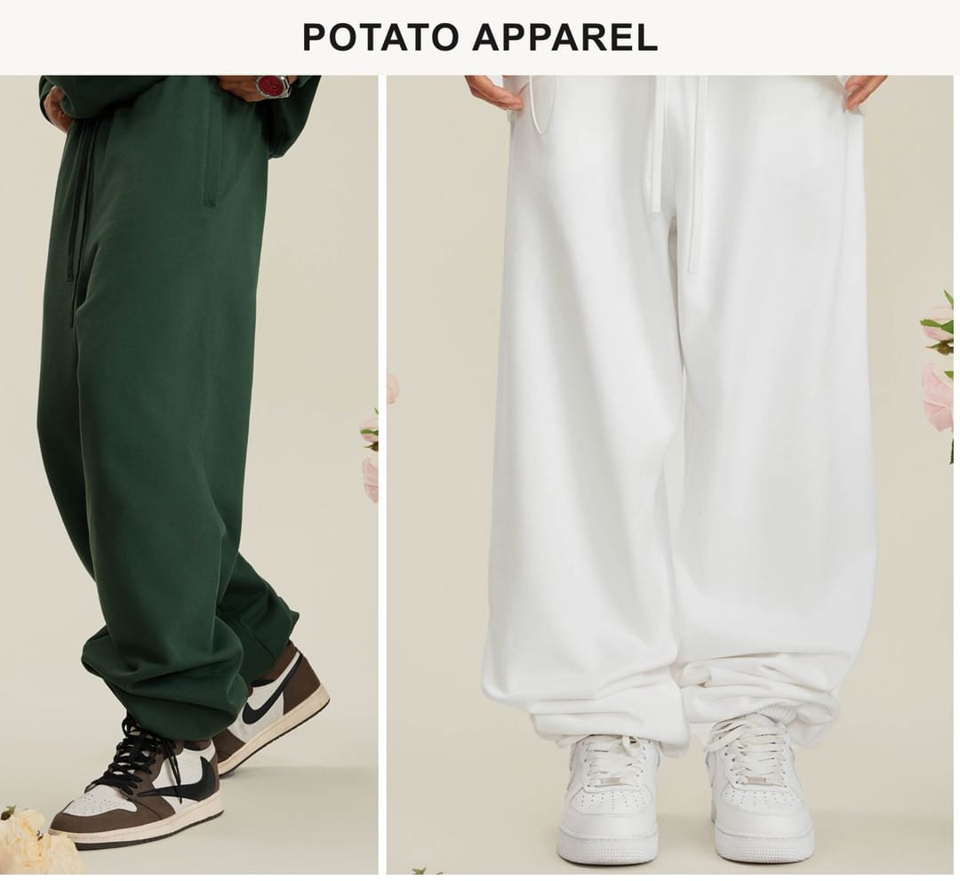 Thick 440Gsm Brushed Cotton Terry Sweatpants – detail 11