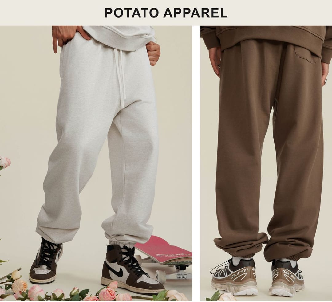 Thick 440Gsm Brushed Cotton Terry Sweatpants – detail 13