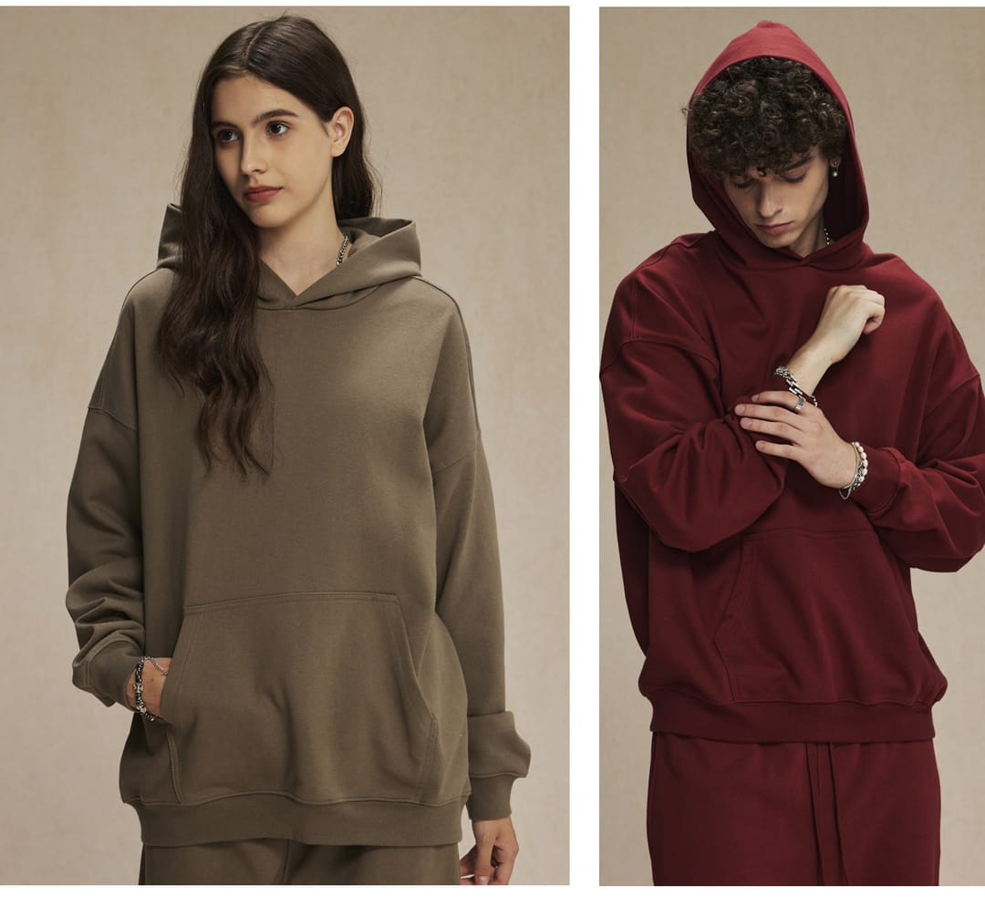 Thick Brushed Cotton Terry 430Gsm Oversized Hoodie – detail 13