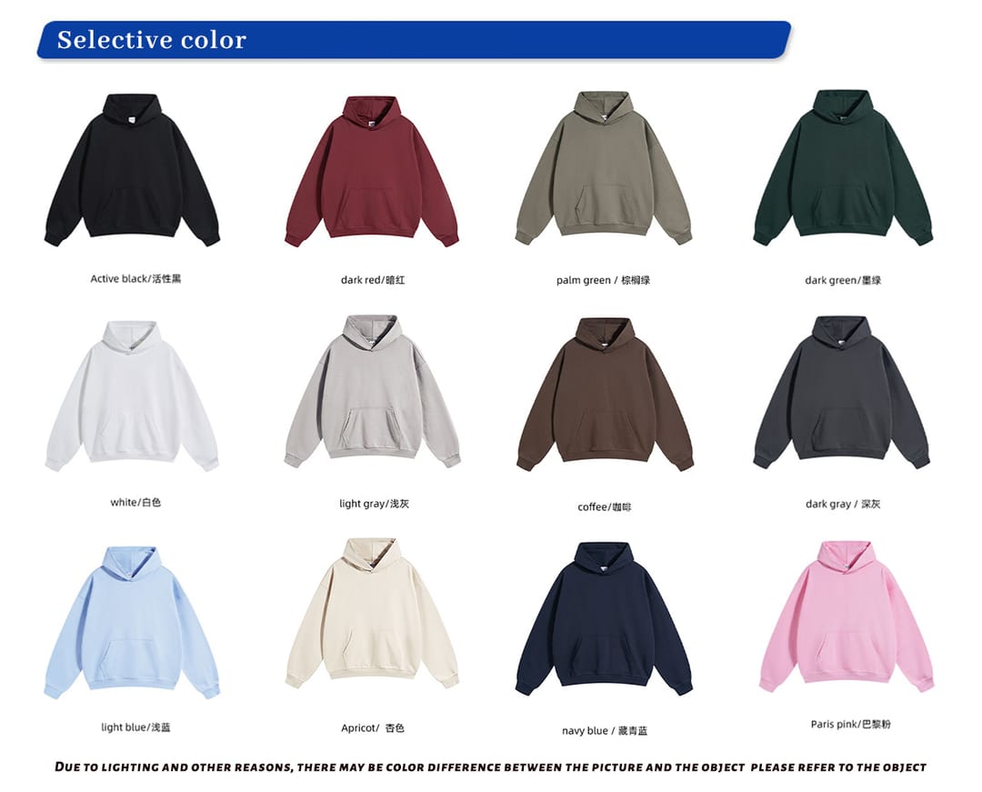 Thick Brushed Cotton Terry 430Gsm Oversized Hoodie – detail 2