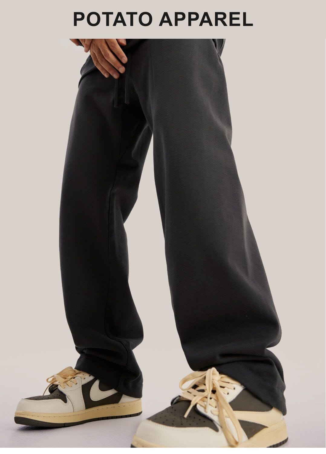 Thick Brushed Cotton Terry 445Gsm Straight Leg Sweatpants – detail 11
