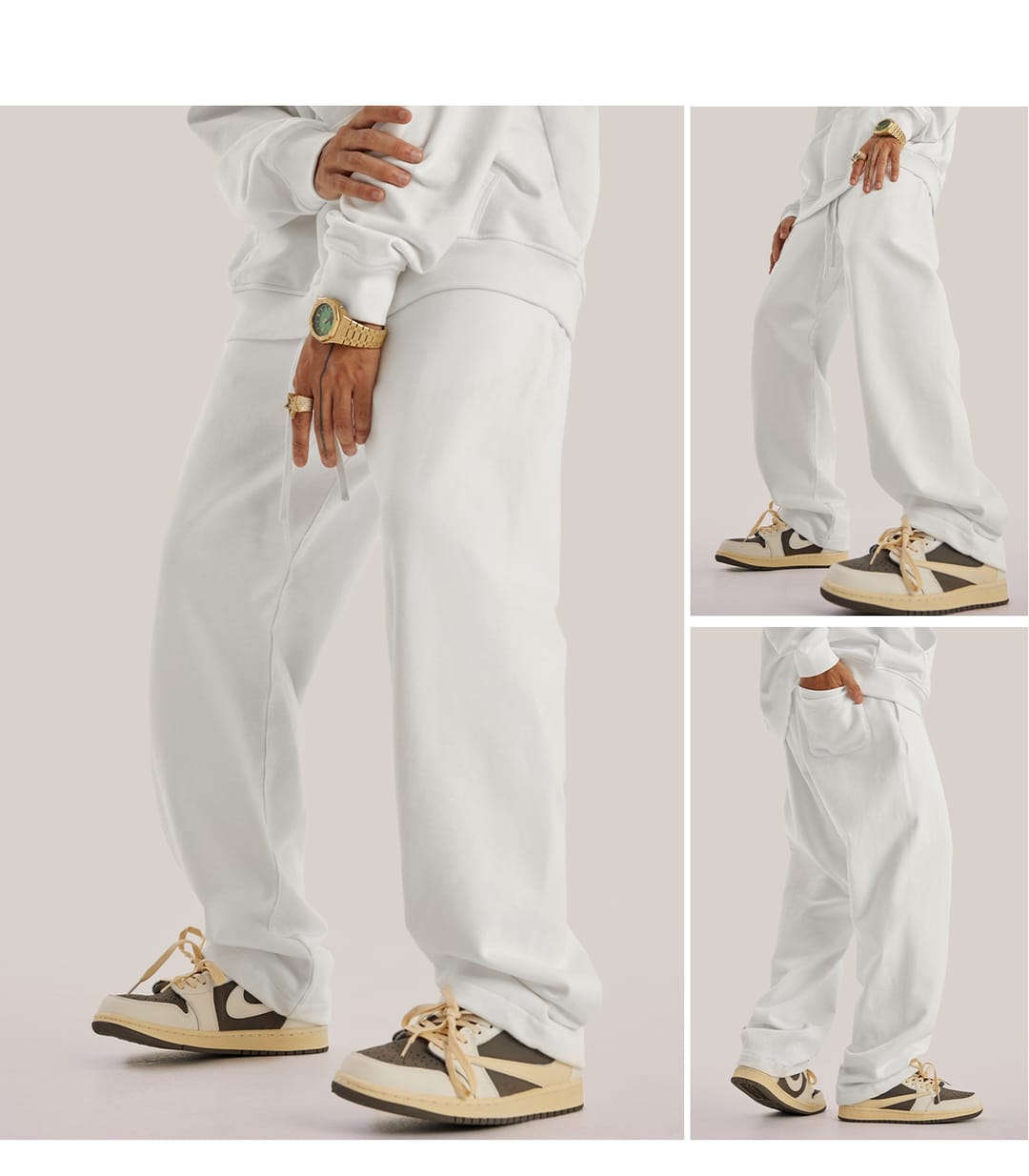 Thick Brushed Cotton Terry 445Gsm Straight Leg Sweatpants – detail 12