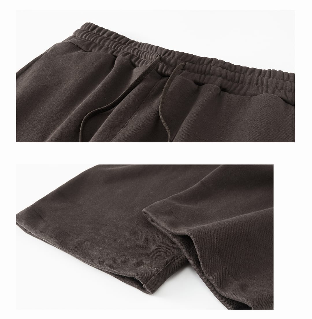 Thick Brushed Cotton Terry 445Gsm Straight Leg Sweatpants – detail 6