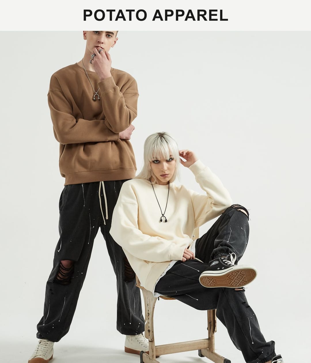 Thick Fleece 345Gsm Oversized Plain Sweatshirt – detail 15