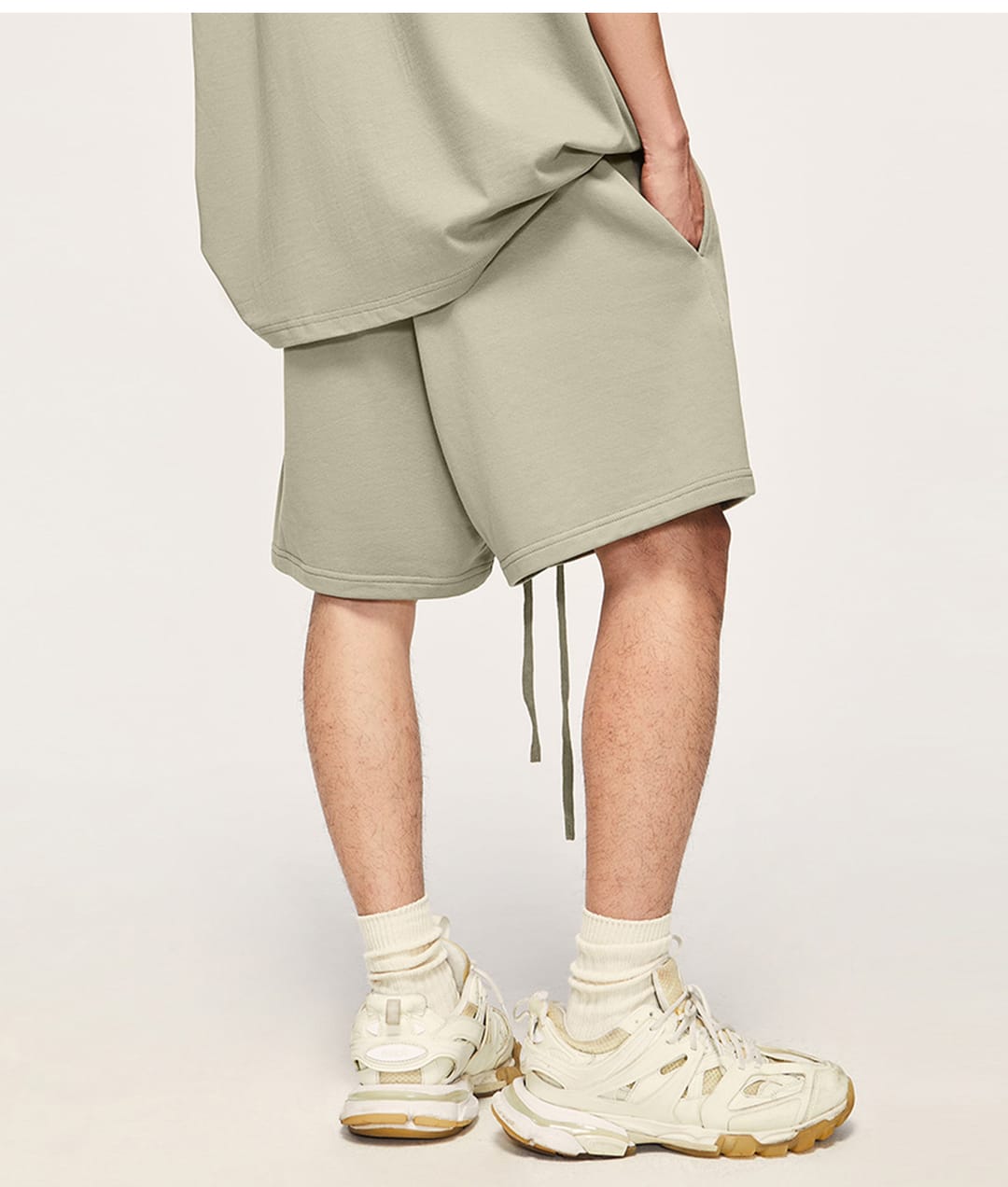 Thick Heavy Basic Shorts Street Trendy 425GSM – detail 11