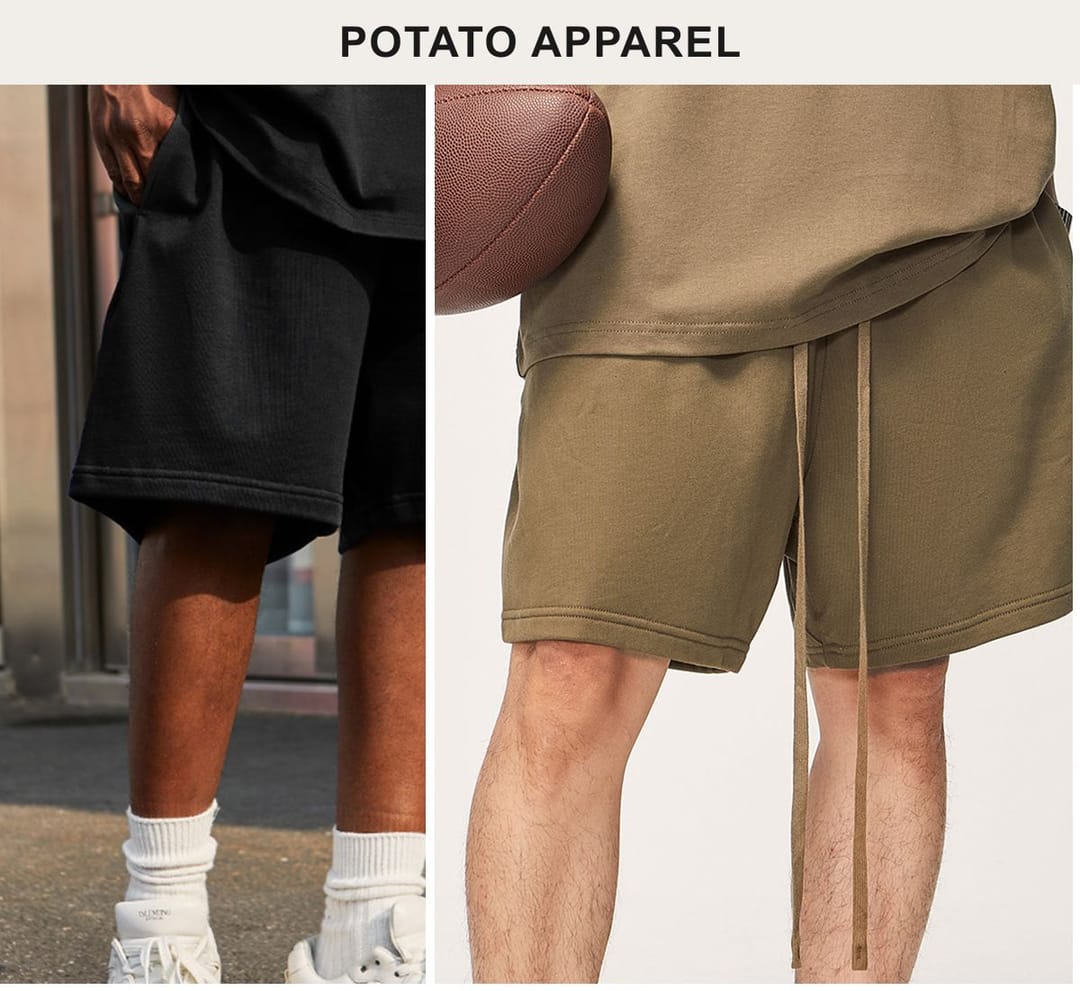 Thick Heavy Basic Shorts Street Trendy 425GSM – detail 7