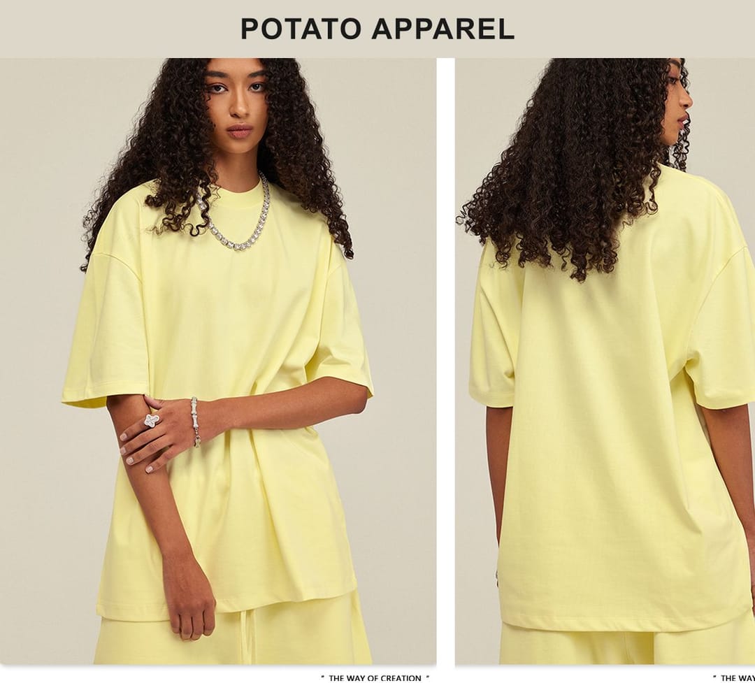 Thick Oversized Fashion Streetwear T-Shirt 305GSM – detail 11