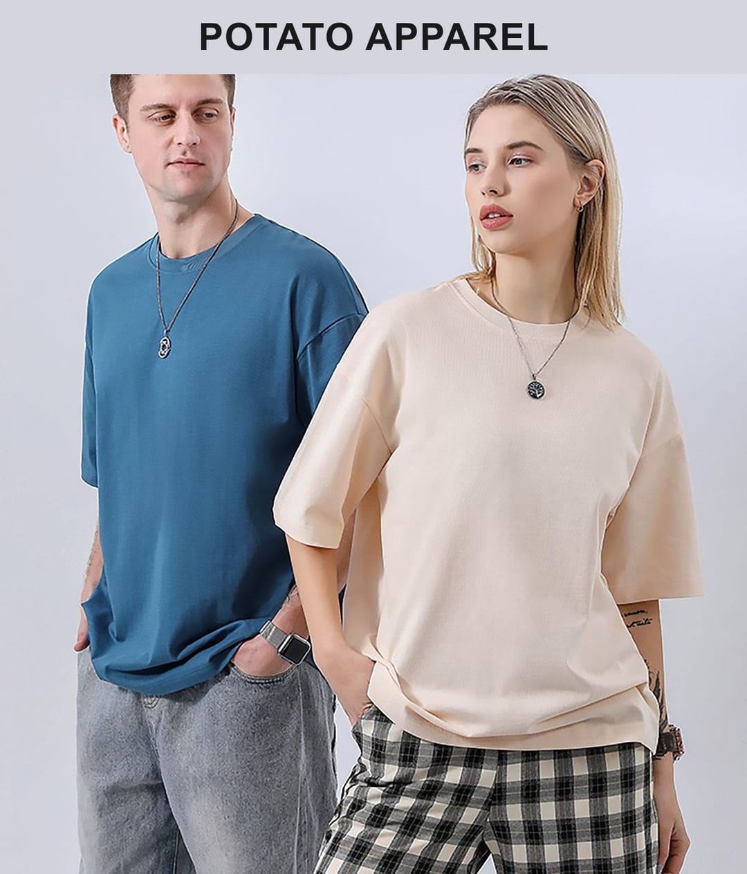 Unisex Drop shoulder T-Shirt Oversized 240gsm – detail 13