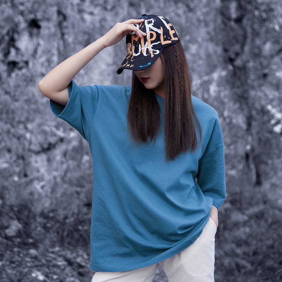 Unisex Drop shoulder T-Shirt Oversized 240gsm thumbnail 5