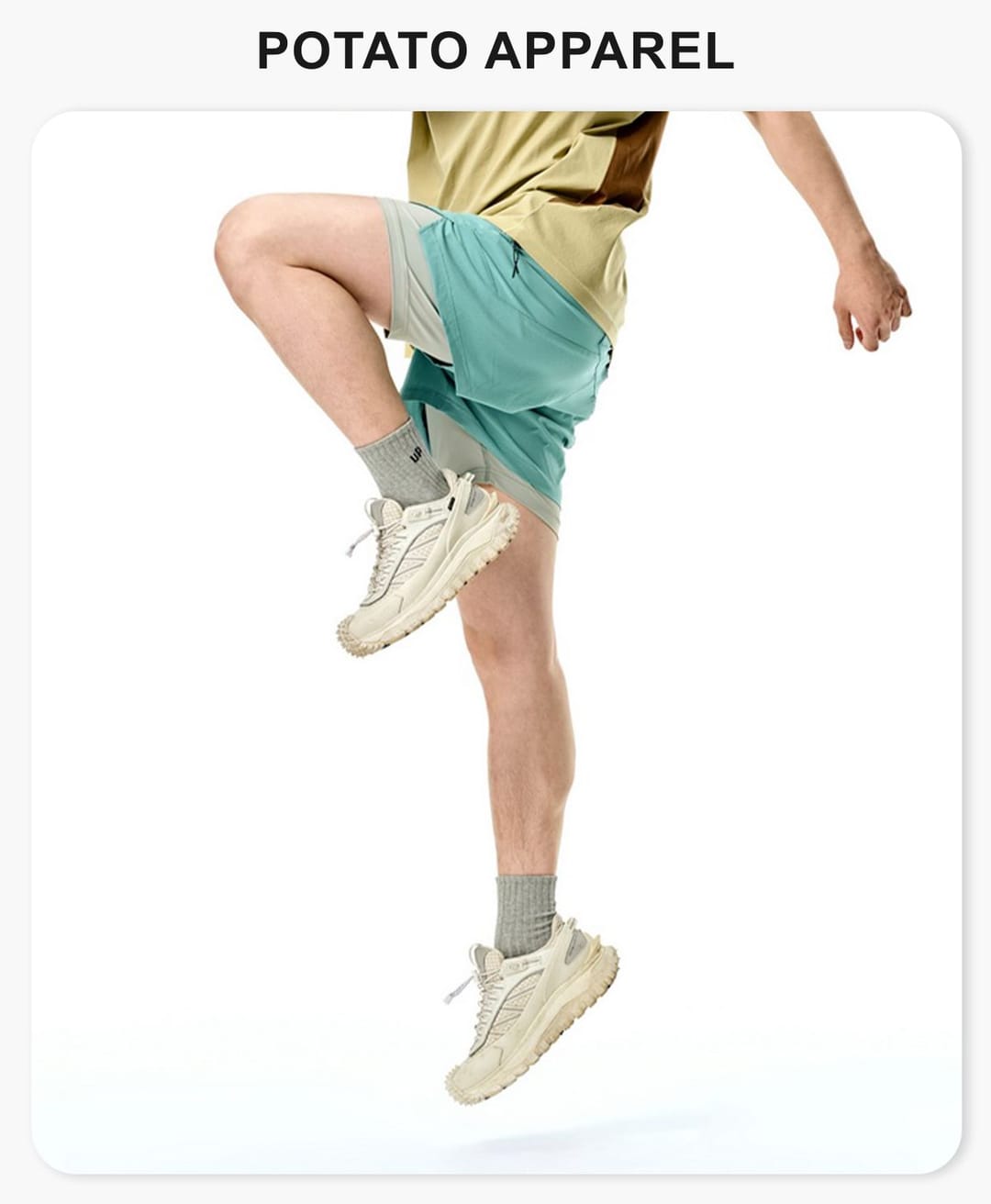 UPF50 Quick Dry Sports Shorts with Lining – detail 1