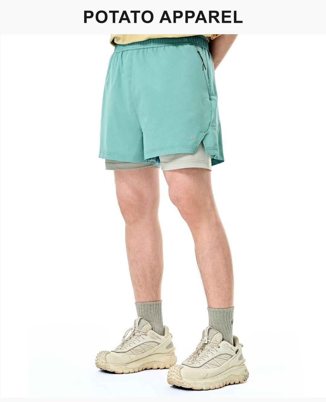 UPF50 Quick Dry Sports Shorts with Lining – detail 7