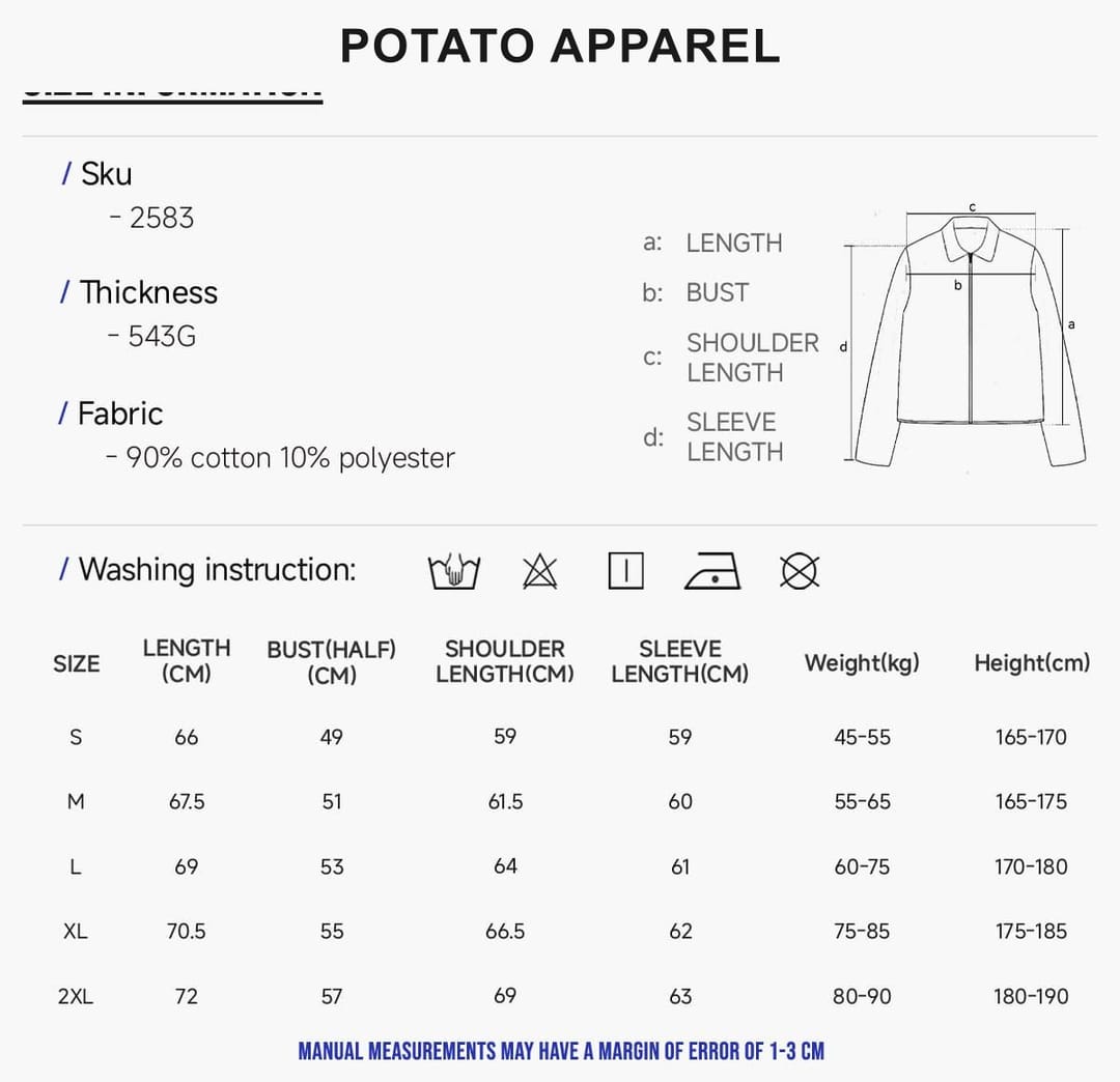 Vintage Lapel Collar 543g Zip-Up Denim Jacket – detail 2