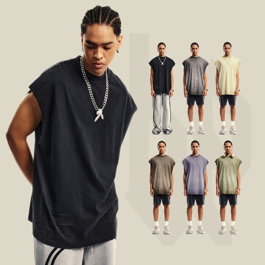 Vintage Oversized 250gsm Cotton Vest