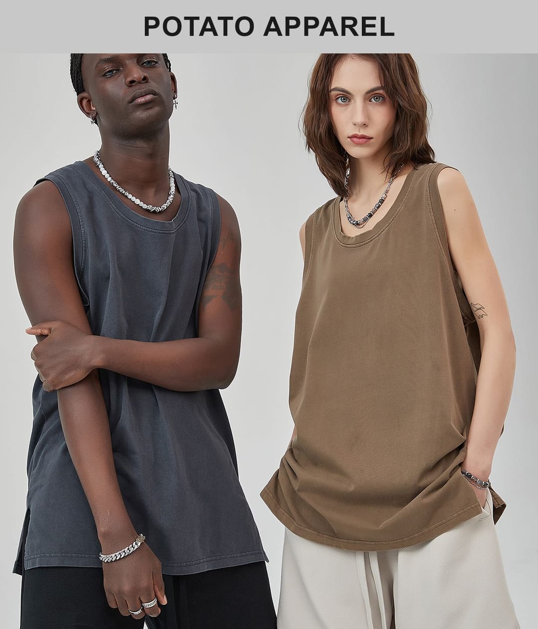 Vintage Washed 275gsm Summer Unisex Fashion Vest – detail 13