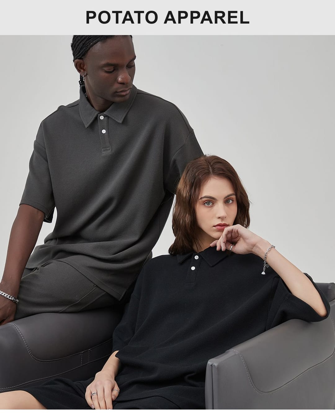 Waffle 330G Buttons Polo T-shirt – detail 11